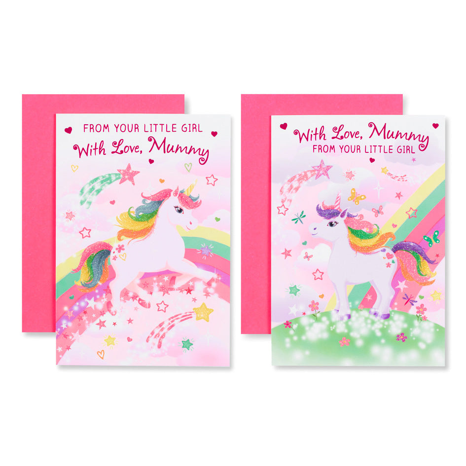12pk Cards C50 Birthday Mummy From Little Girl - Tiger Feet Ireland