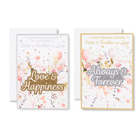 12pk Cards C50 Sister & Brother-In-Law Anniversary - Tiger Feet Ireland