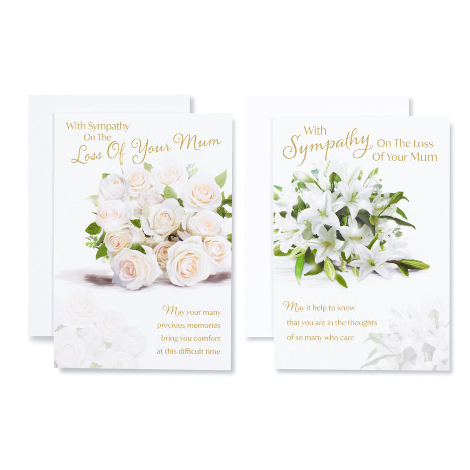 12pk Cards C50 Sympathy Loss Of Mum - Tiger Feet Ireland
