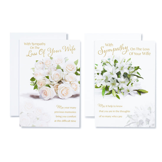 12pk Cards C50 Sympathy Loss Of Wife