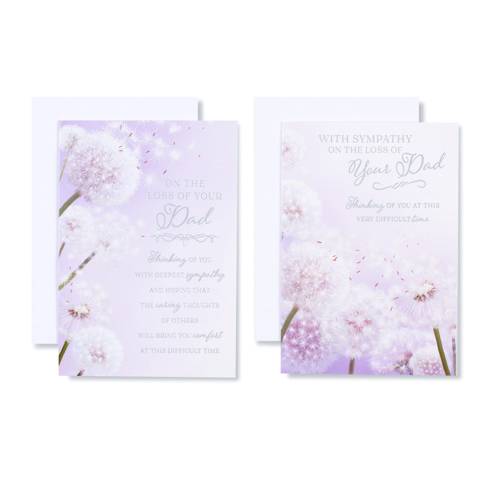 12pk Cards C50 Sympathy Loss Of Dad - Tiger Feet Ireland