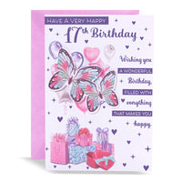 6pk Cards C50 Birthday Age 17 - Tiger Feet Ireland