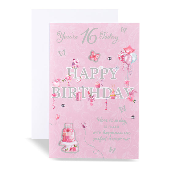 6pk Cards C75 Birthday Age 16