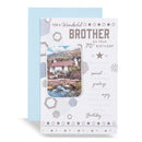 6pk Cards C75 Birthday Age 70 Brother - Tiger Feet Ireland