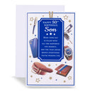 6pk Cards C75 Birthday Age 50 Son - Tiger Feet Ireland