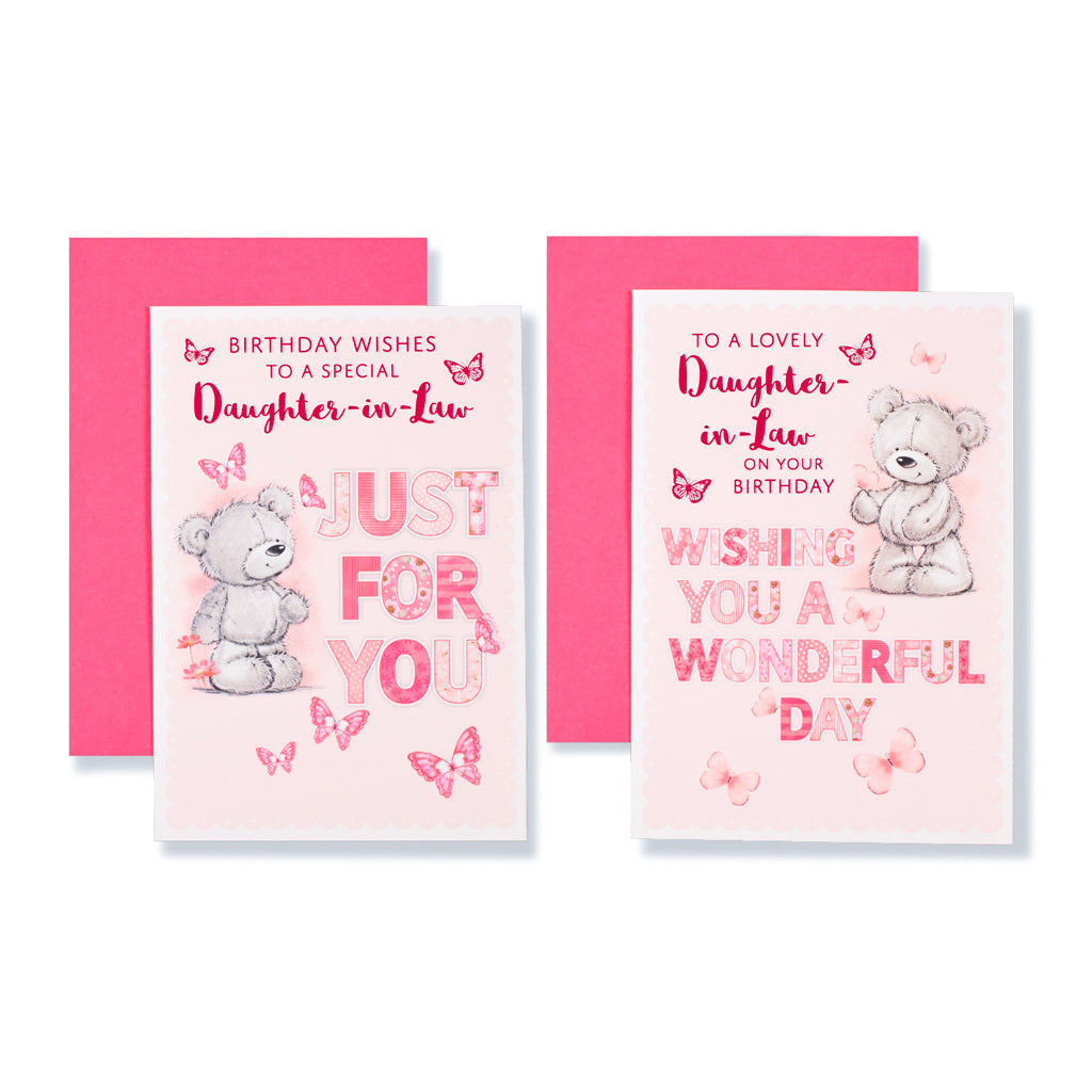 12pk Cards C50 Birthday Daughter-In-Law - Tiger Feet Ireland