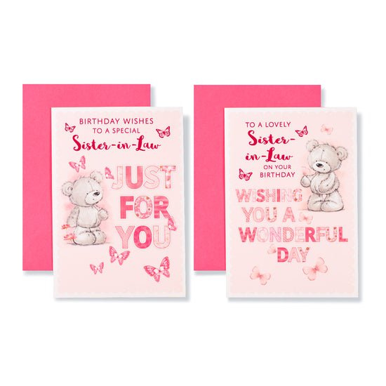 12pk Cards C50 Birthday Sister-In-Law