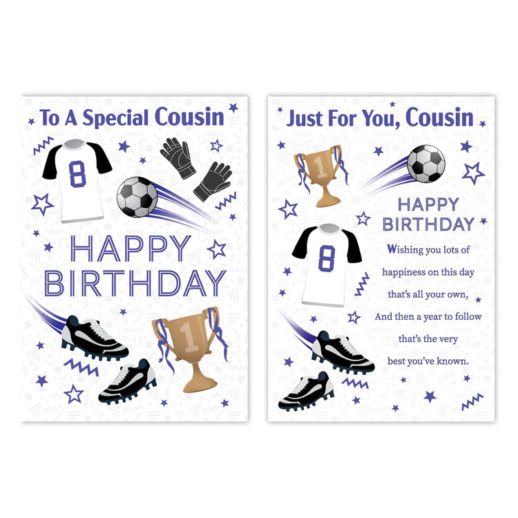 12pk Cards C50 Birthday Cousin - Tiger Feet Ireland