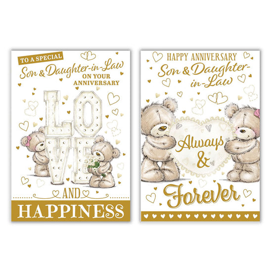 12pk Cards C50 Son & Daughter-In-Law Anniversary