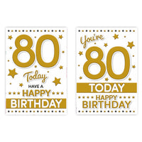 Poppyhill 12 Pack Cards C50 Birthday Age 80