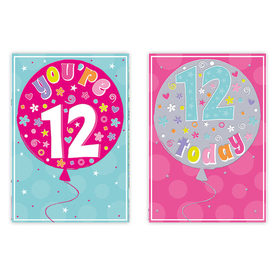 Poppyhill C50 Birthday Age 12 12pk