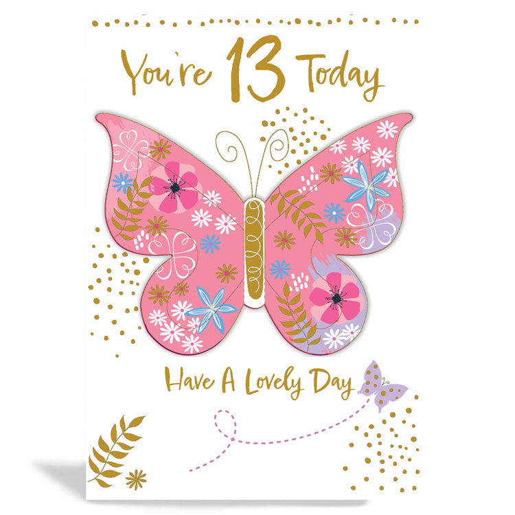 6pk Cards C50 Birthday Age 13 - Tiger Feet Ireland