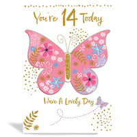 6pk Cards C50 Birthday Age 14 - Tiger Feet Ireland