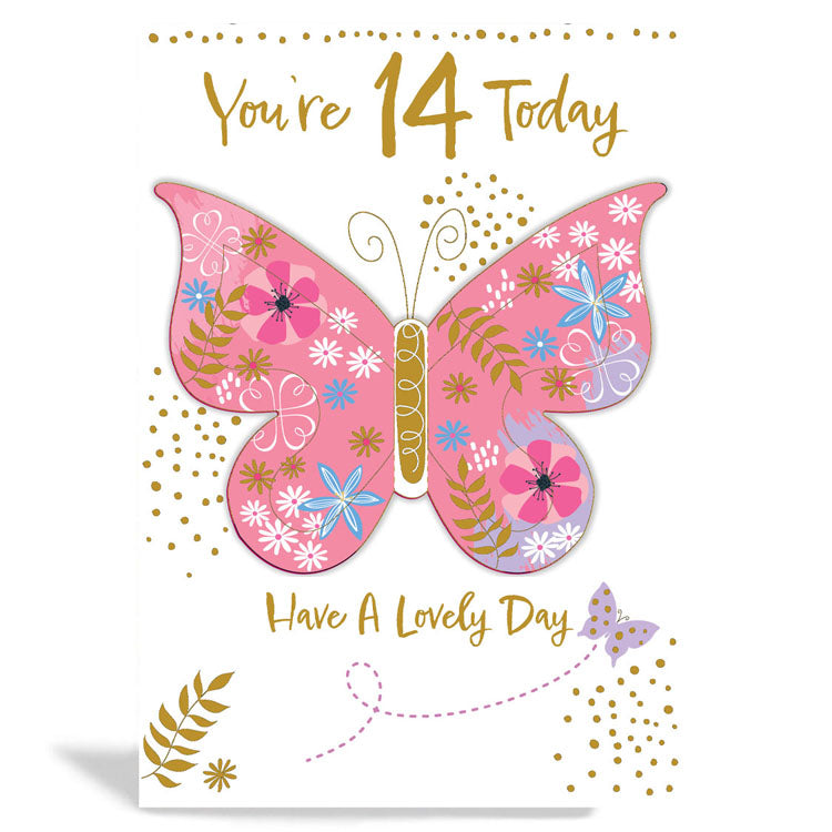 6pk Cards C50 Birthday Age 14 - Tiger Feet Ireland