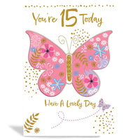 6pk Cards C50 Birthday Age 15 - Tiger Feet Ireland