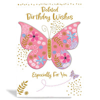 6pk Cards C50 Birthday Belated - Tiger Feet Ireland