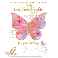 6pk Cards C50 Birthday Granddaughter - Tiger Feet Ireland