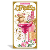 6pk Cards C55 Birthday Age 40 - Tiger Feet Ireland