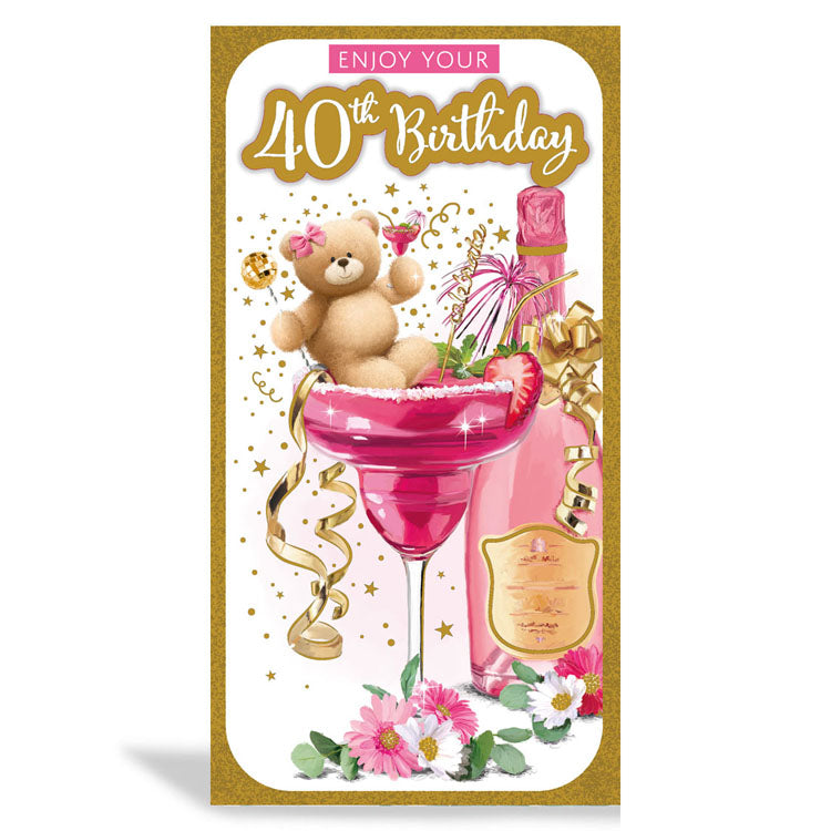 6pk Cards C55 Birthday Age 40 - Tiger Feet Ireland