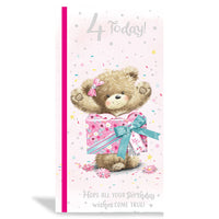 6pk Cards C55 Birthday Age 4 - Tiger Feet Ireland