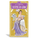 6pk Cards C55 Birthday Sister-In-Law - Tiger Feet Ireland