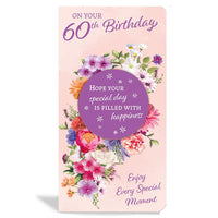 6pk Cards C55 Birthday Age 60 - Tiger Feet Ireland