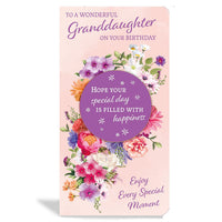 6pk Cards C55 Birthday Granddaughter - Tiger Feet Ireland