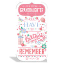6pk Cards C55 Birthday Granddaughter - Tiger Feet Ireland