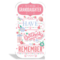 6pk Cards C55 Birthday Granddaughter - Tiger Feet Ireland