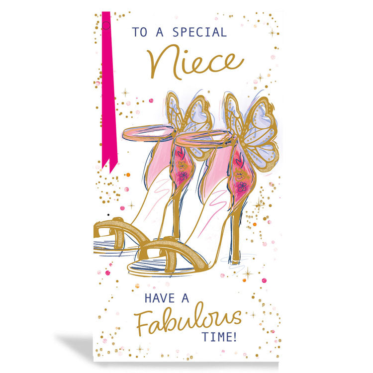 6pk Cards C55 Birthday Niece - Tiger Feet Ireland