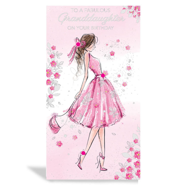 6pk Cards C55 Birthday Granddaughter - Tiger Feet Ireland