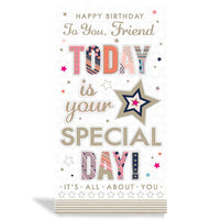 6pk Cards C55 Birthday Friend - Tiger Feet Ireland