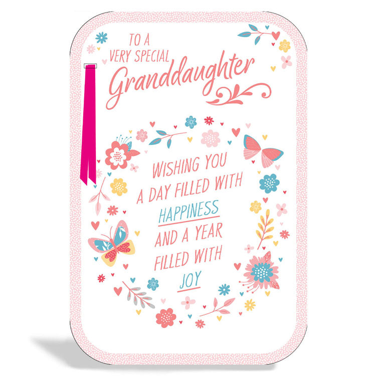 6pk Cards C75 Birthday Granddaughter - Tiger Feet Ireland