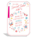 6pk Cards C75 Birthday Sister - Tiger Feet Ireland