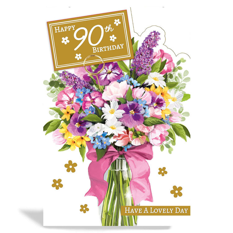 6pk Cards C75 Birthday Age 90 - Tiger Feet Ireland