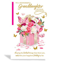 6pk Cards C75 Birthday Granddaughter - Tiger Feet Ireland