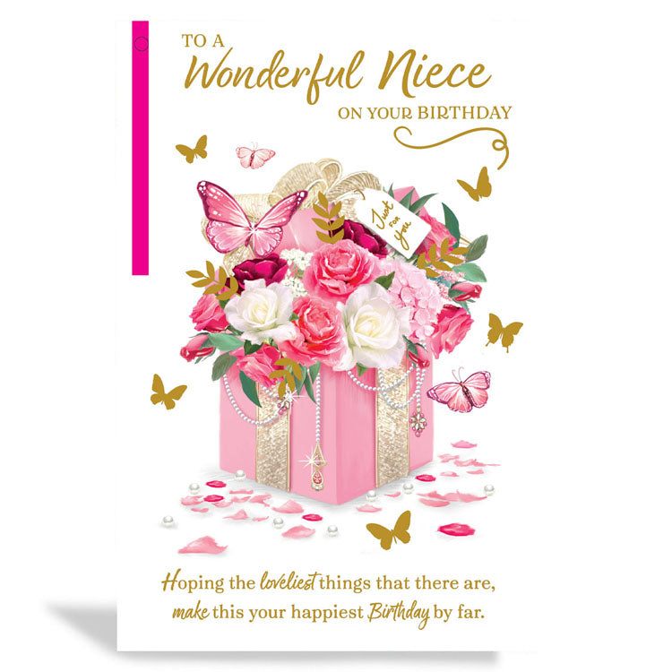 6pk Cards C75 Birthday Niece - Tiger Feet Ireland
