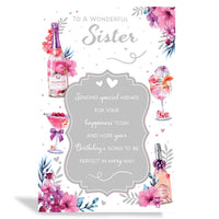 6pk Cards C75 Birthday Sister - Tiger Feet Ireland