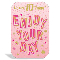 6pk Cards C75 Birthday Age 10 - Tiger Feet Ireland