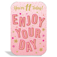 6pk Cards C75 Birthday Age 11 - Tiger Feet Ireland