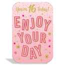 6pk Cards C75 Birthday Age 16 - Tiger Feet Ireland