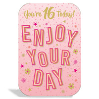 6pk Cards C75 Birthday Age 16 - Tiger Feet Ireland