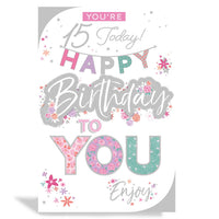 6pk Cards C75 Birthday Age 15 - Tiger Feet Ireland