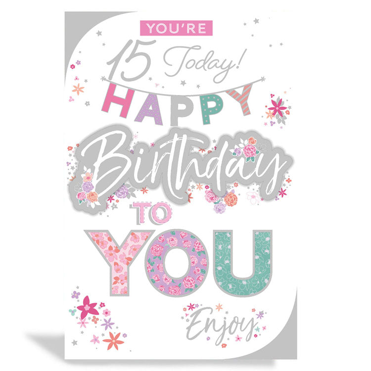 6pk Cards C75 Birthday Age 15 - Tiger Feet Ireland