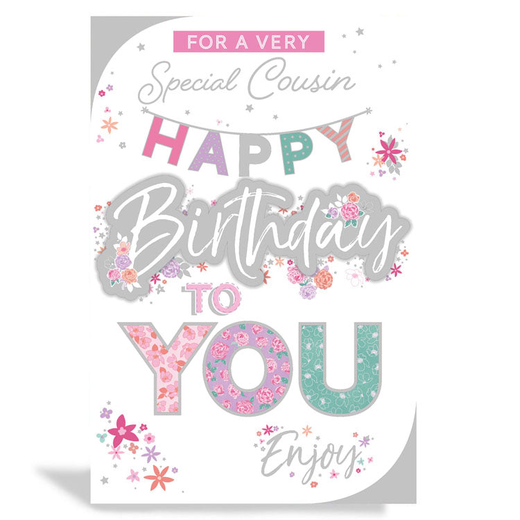 6pk Cards C75 Birthday Cousin - Tiger Feet Ireland