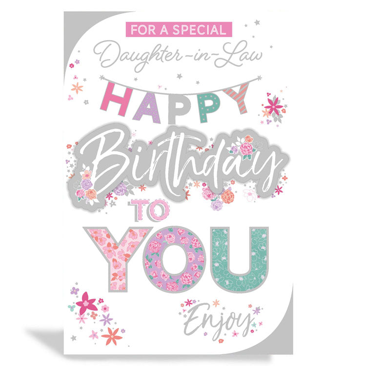 6pk Cards C75 Birthday Daughter-In-Law - Tiger Feet Ireland