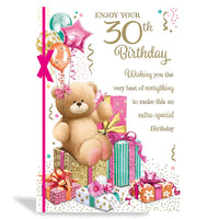 6pk Cards C90 Birthday Age 30 - Tiger Feet Ireland