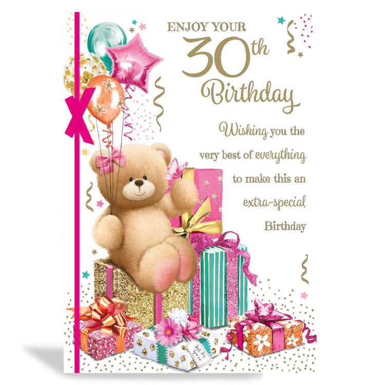 6pk Cards C90 Birthday Age 30 - Tiger Feet Ireland