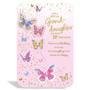 6pk Cards C90 Birthday Age 18 Granddaughter - Tiger Feet Ireland