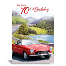 6pk Cards C50 Birthday Age 70 - Tiger Feet Ireland